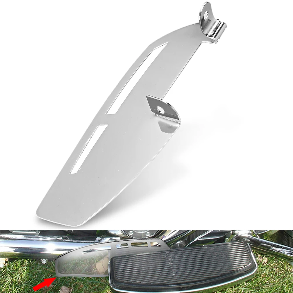 

Driver Footboard Heel Guard For Harley 12-16 FLD 86-17 FL Softail 86+ Touring