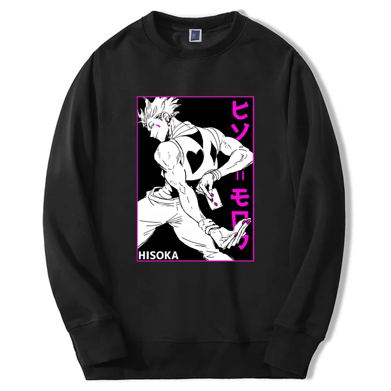 

2022 Hot Anime Hunter X Hunter Sweatshirt Men Women Killua Hisoka Graphic Hoodie Hip Hop Fleece Oversize Streetwear Pullover
