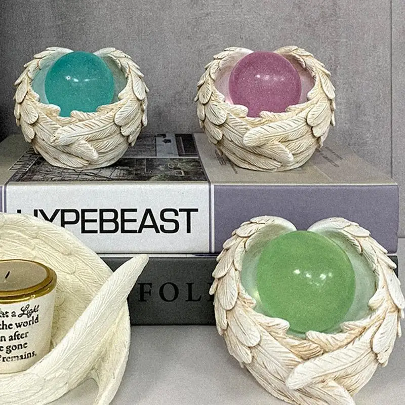 

Шар с крыльями ангела, украшение, Радужный шар с полимерными крыльями ангела, держатель радужного шара, праздничные подарки, Юбилейный мяч