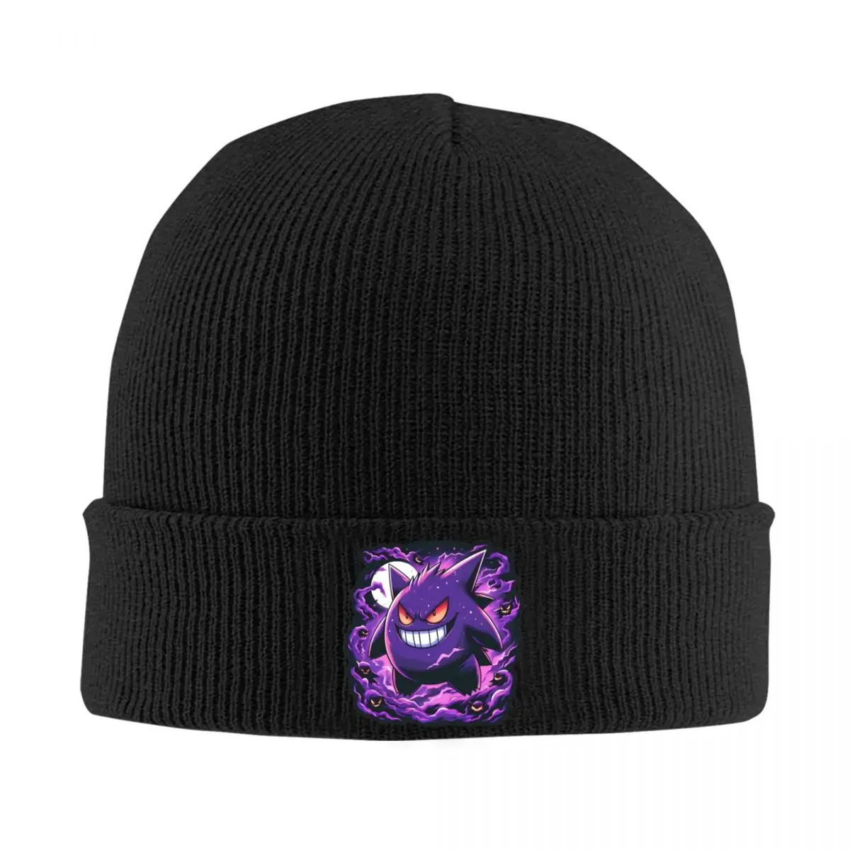 Шапки с капюшоном Pokemon Gengar шапки-бини на заказ шапочки Skullies зимняя уличная Y2K