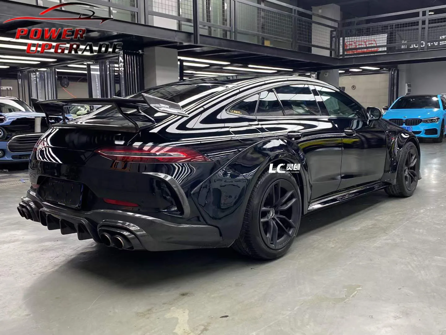 Задний спойлер из углеродного волокна в стиле B Rocket 900 крыло для Mercedes Benz AMG GT43 GT53 GT63
