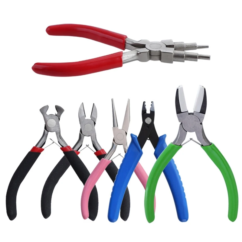 

6 Pcs Jewelry Making Pliers Tools Micro Jewelry Pliers Set for Jewelry Repair Wire Wrapping Crafts Jewelry Making Supply