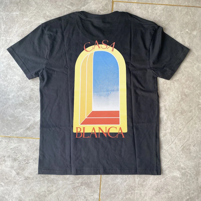 

Футболка мужская хлопковая с круглым вырезом и принтом