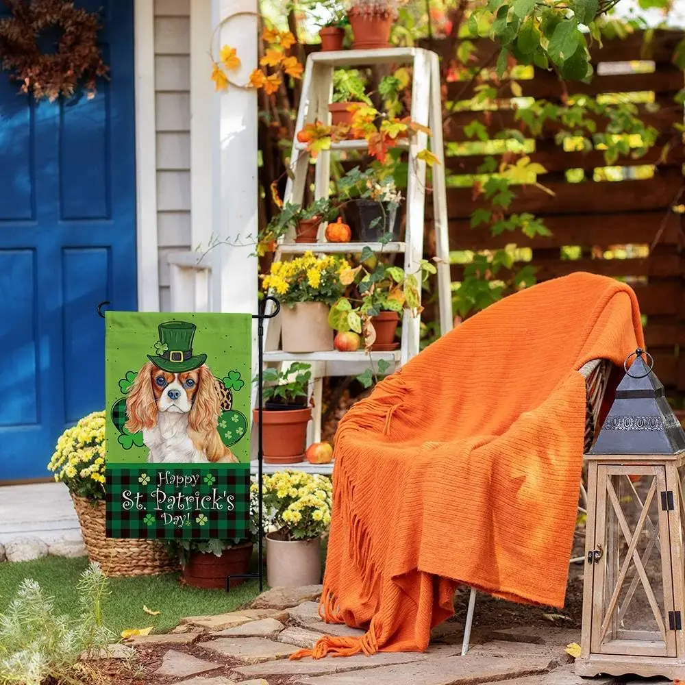 Садовый флаг Dogue de Bordeaux Happy St Patricks Day