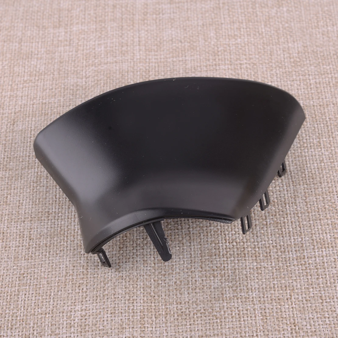 Черное пластиковое наружное левое боковое зеркало заднего вида с треугольной