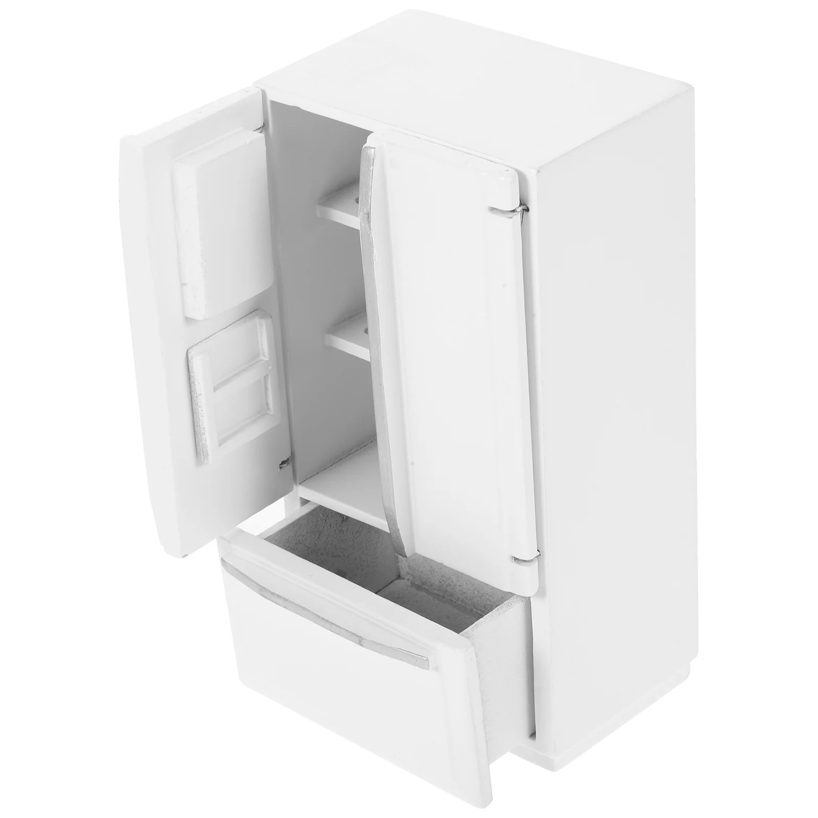 

Tiny Fridge Furniture Mini House Freezers Micro Landscape Prop Refrigerator Model Home Decor Miniature Baby Dolls