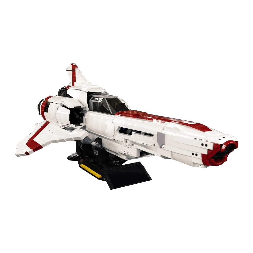 

Конструктор MOC Battlestar галактика, модель випера в колониальном стиле, космическая серия, военные строительные блоки «сделай сам», Обучающие игрушки, подарок