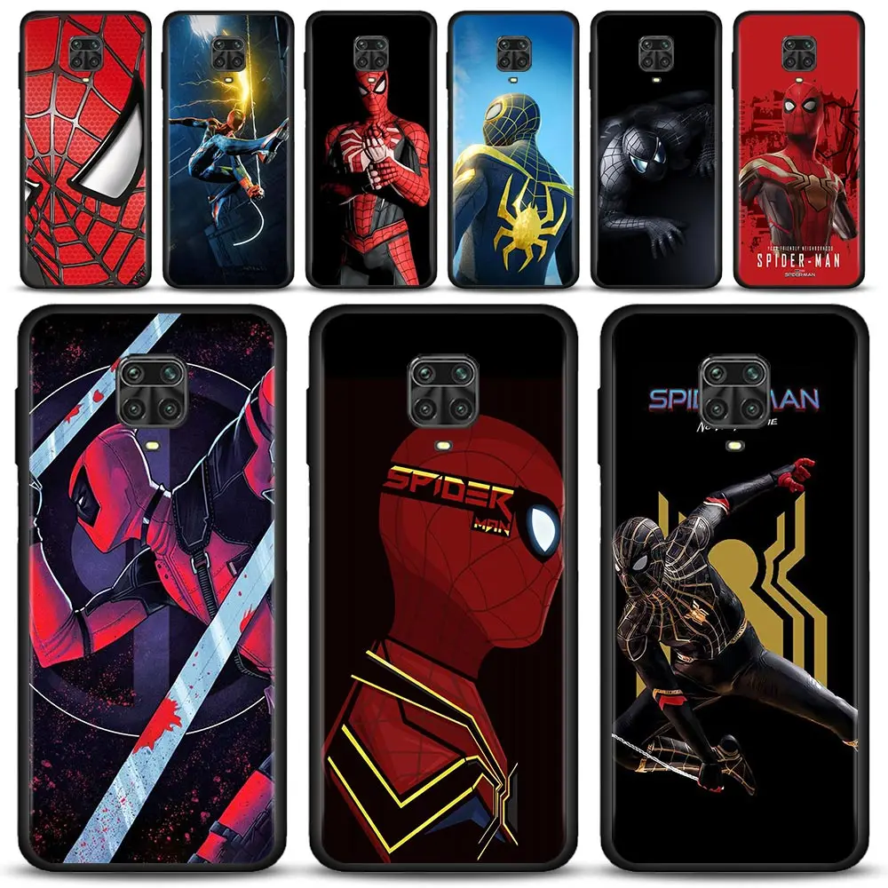 

Case For Redmi Note 9S 9T 8 10 11 Pro 8T 10ProMax 8Pro 10Pro 11Pro 7 Cases for redmi k40 10 9A 9C 9 8 Coque Marvel Spider Man 3