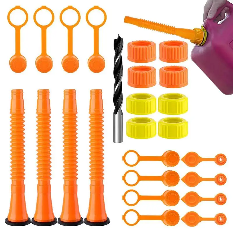 

Can Spout Replacement Kit Can Nozzle Kit With Screw Collar Caps Can Vent Cap For Most Style Can Highly Fitted Smoothly Flow