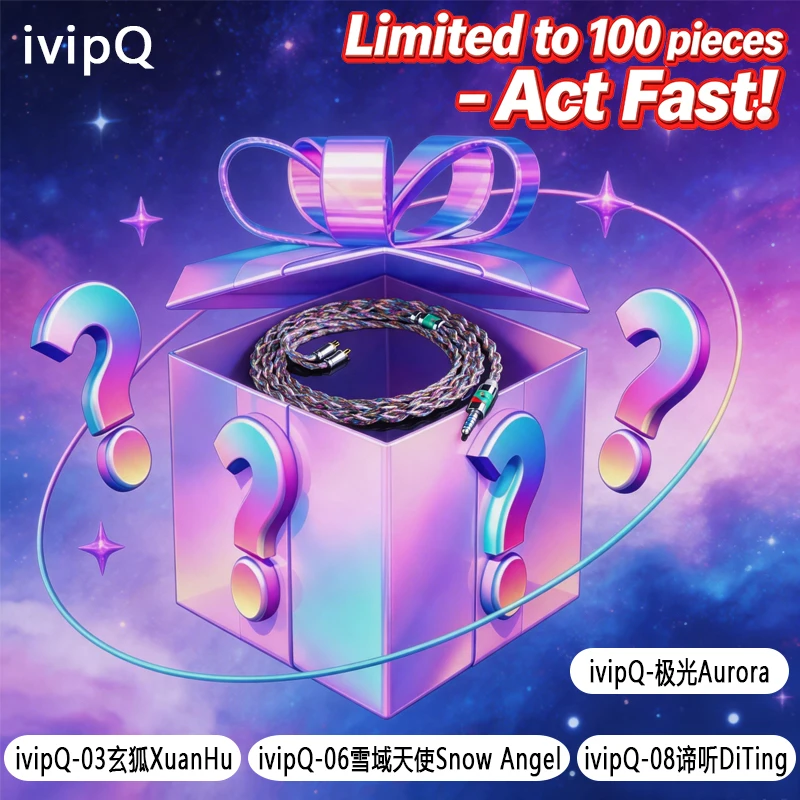 Фото Флагманский кабель ivipQ S-Series для IEM-наушников, набор Lucky Box №1