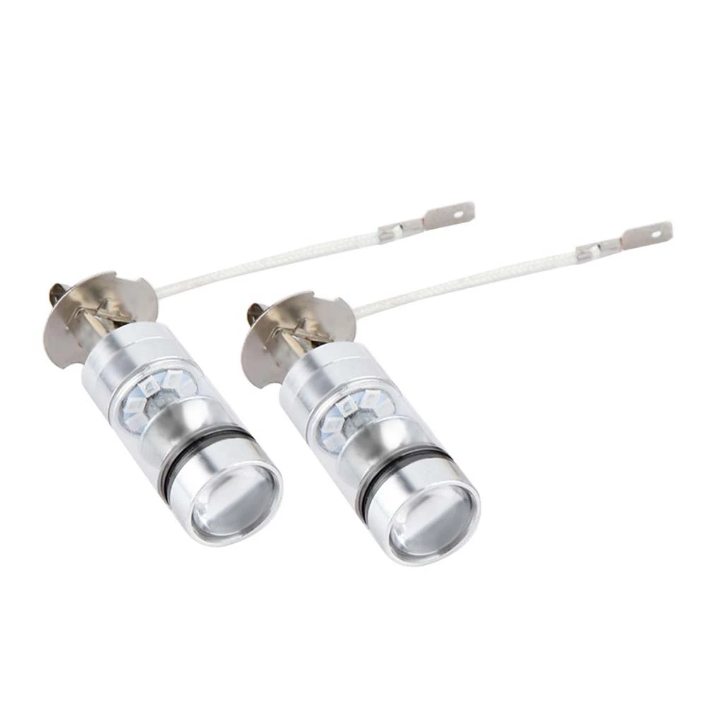 

2x H3 6000K Blue 100W LED Headlight Bulbs Kit Fog Car Driving Light Headlight