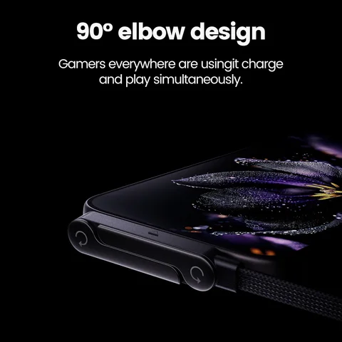 Elough PD240W Elbow Type C to Type C Кабель для быстрой зарядки Складной кабель типа C to Type C Встроенное крепление для телефона для iPhone Xiaomi