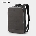 Tigernu Business Backpack Ноутбук Человек Рюкзаки Светоотражающие Водонепроницаемые с USB Зарядка Порт наушников рюкзак