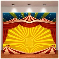 Photography Backdrop Circus Stage Background For Girl Boy Fun Joy Birthday Baby Shower Party Decoration Photo Banner Portrait