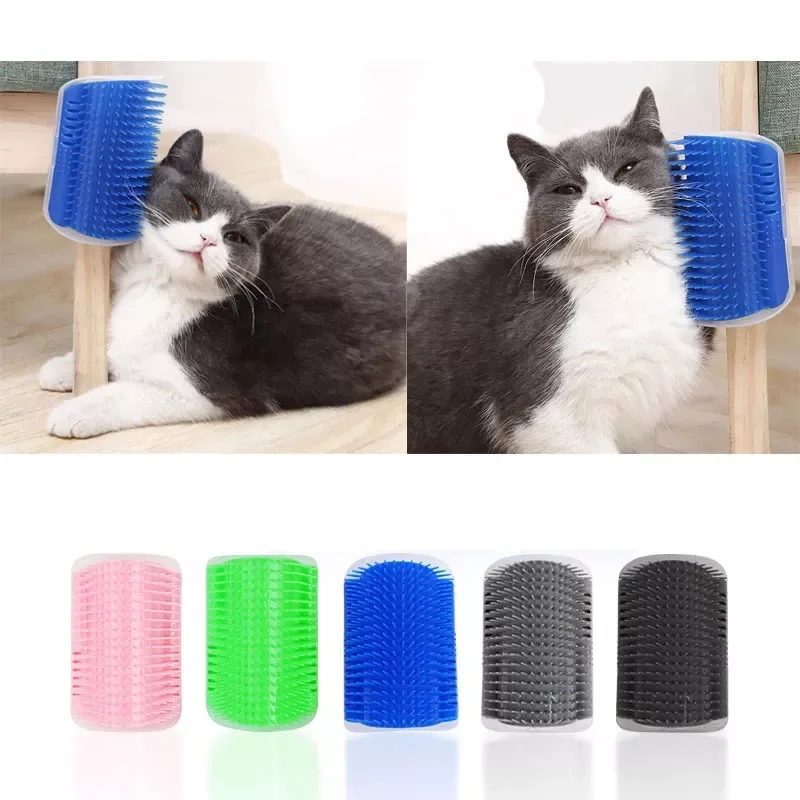 

Cats Brush Corner Self Groomer Massageer Brush Hair Removal Comb Pet Supplies Grooming Hair Shedding Trimming Cat Massage Brush