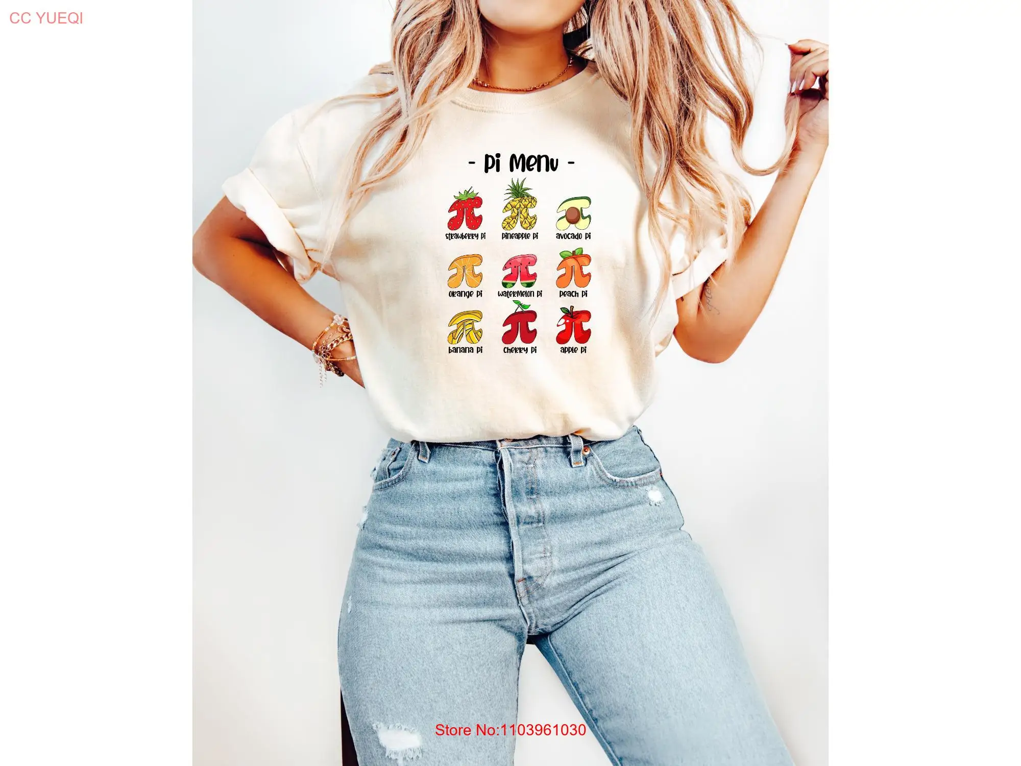 Футболка Pi Day Comfort Colors Math Teacher