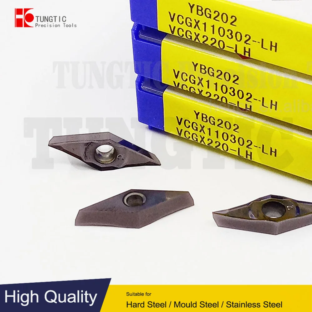 

TUNGTIC VCGX110302-LH VCGX 110302-LH Turning Inserts Carbide Cutter For Cast Iron