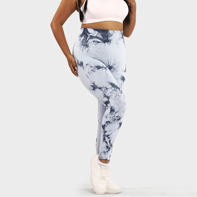 LUOYIYANG Plus Size Women's Leggings Tie Dye Seamless Sports Yoga Pants Gym Fitness Workout Push Up Women Clothing 2023 L-3XL