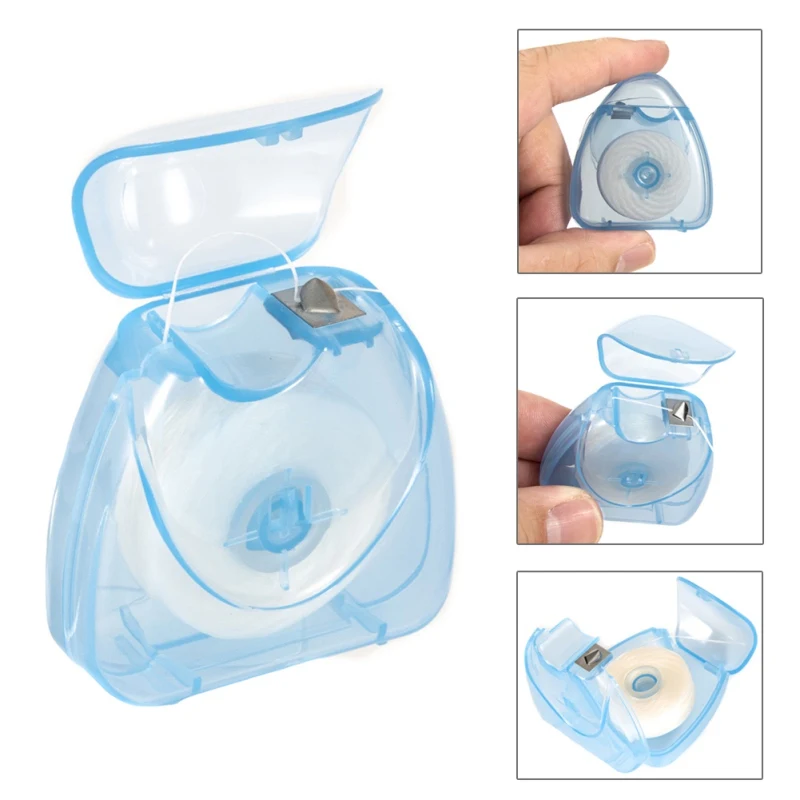 

50m Fishing Accessories Bait Dental Floss Clamp Pop-up Gripper Feeder Fishing Rigging Fishing Line