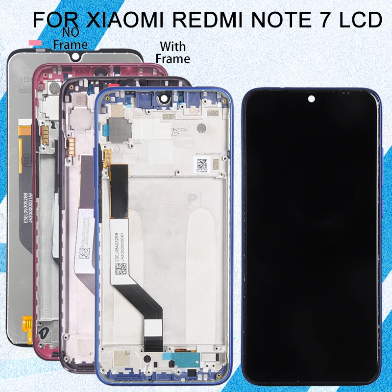 

6.3 Inch For Xiaomi Redmi Note 7 Pro Display Touch Screen Digitizer For Redmi Note 7 LCD Assembly And Middle Frame