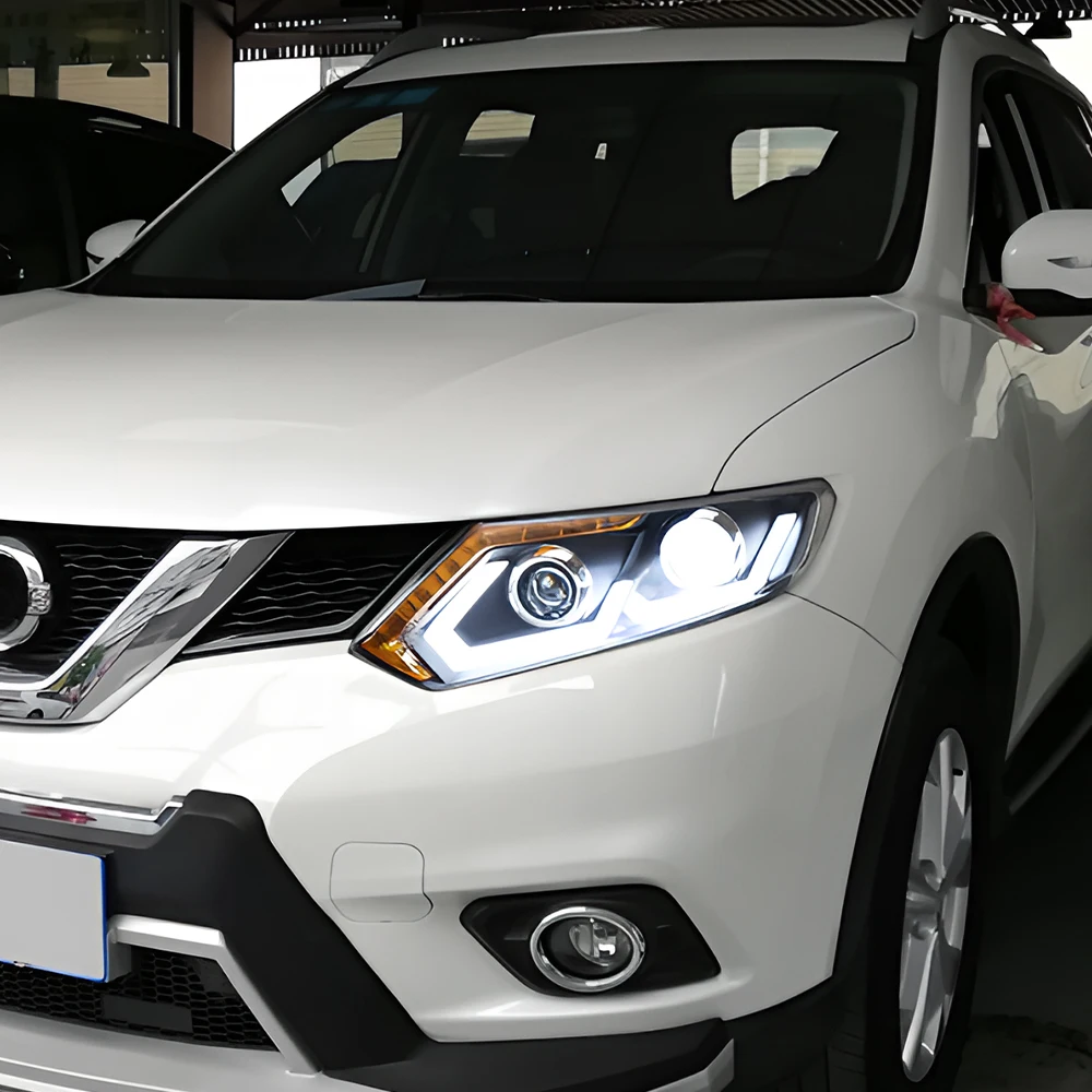 Автомобильные передние фонари для Nissan X-Trail 2014-2016 обновленная сборка