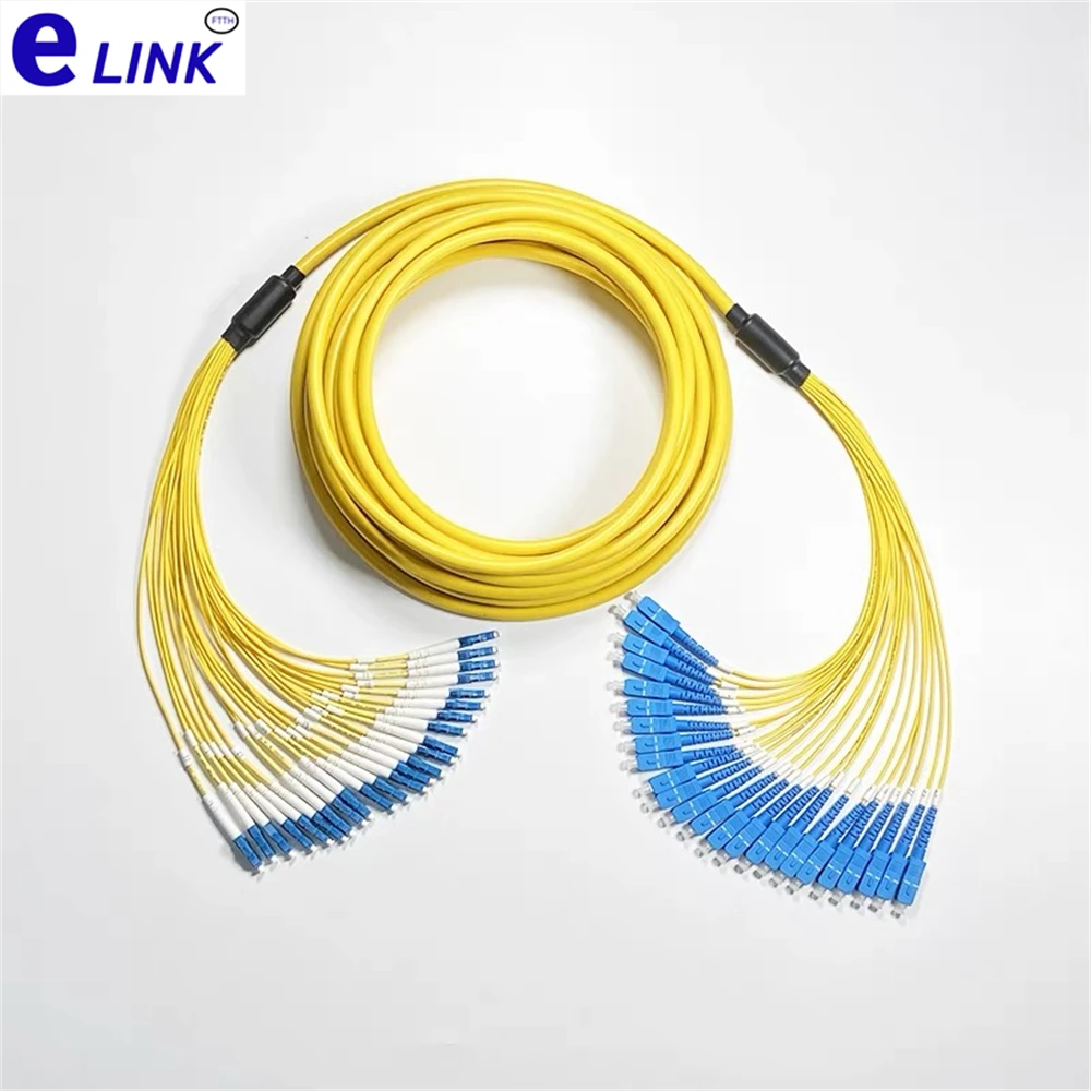 оптоволоконный патчкорд 24 ядра LC-LC 150-300 м одномодовый 200 250 в комплекте перемычка SC