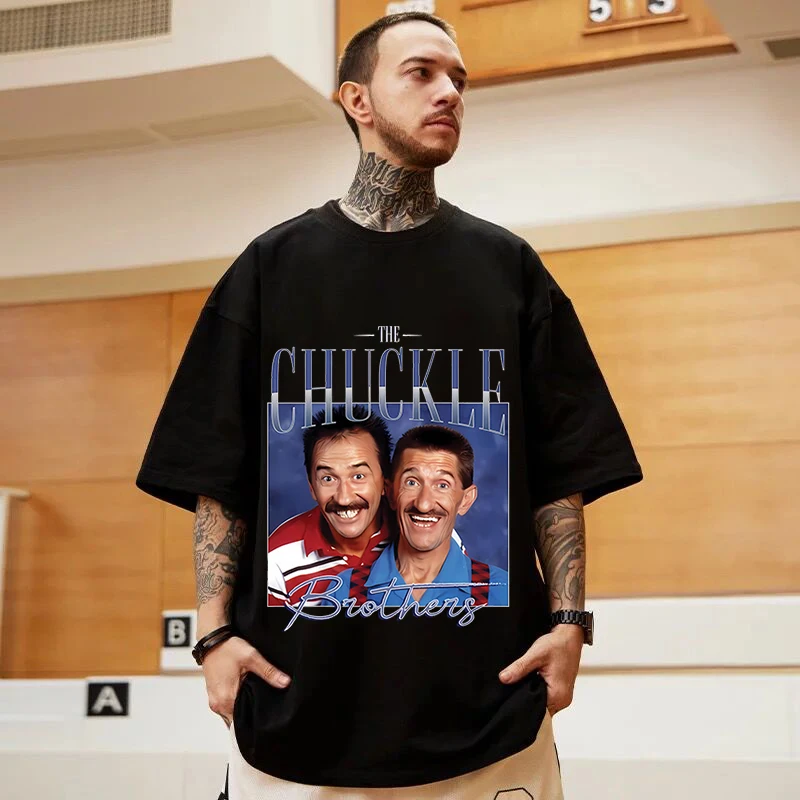 

CHUCKLE Print Men's T-shirt Harajuku Clothing Women Tee Tops Cute Tee Shirt 90s Girls Female Funny Star Graphic Spoof T-shirts