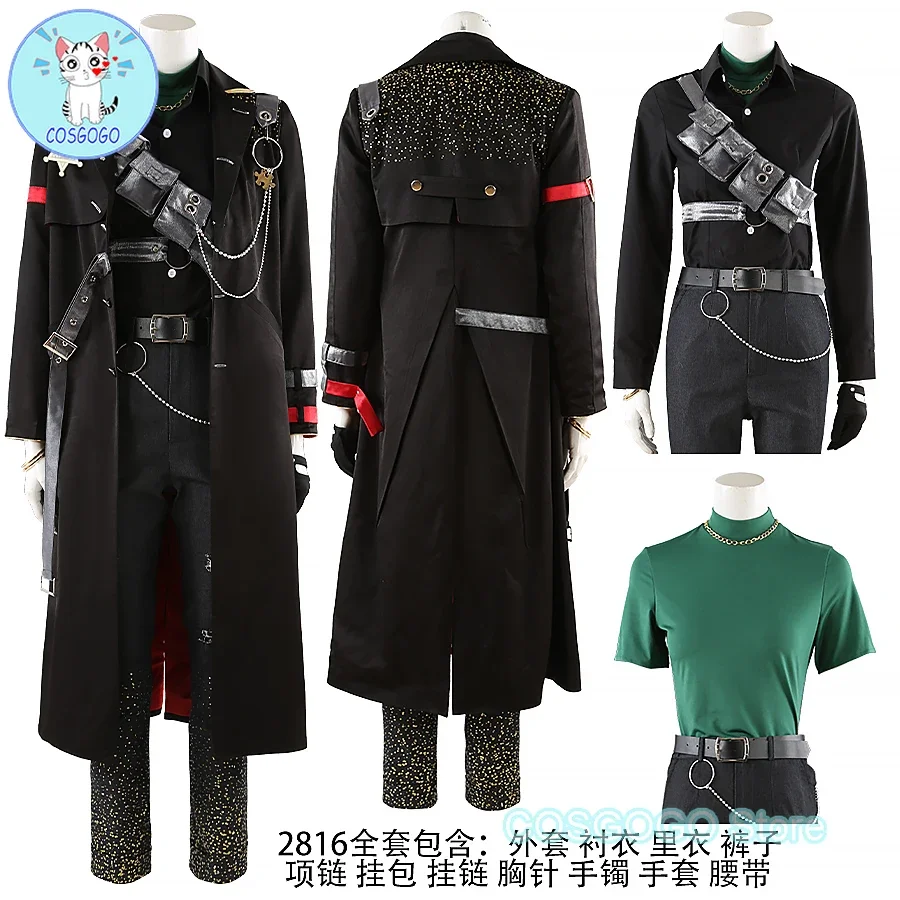 COSGOGO игровой ансамбль со звездами двойное лицо последний миссия карнавальный