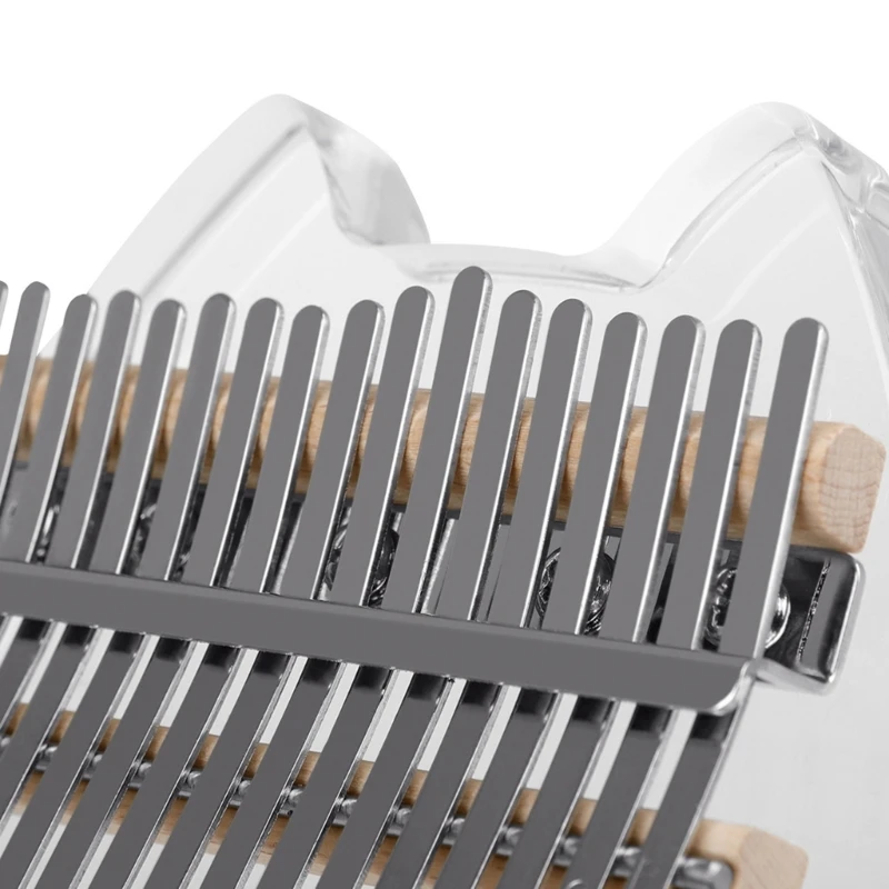 17-тоновое прозрачное акриловое фортепиано Kalimba Thumb Piano Finger Динамик двойного