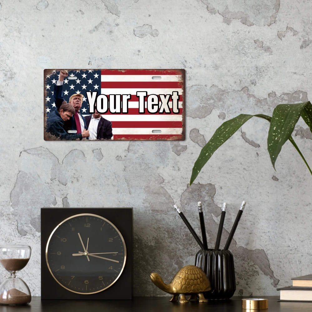 Putuo Decor 1 шт. винтажные металлические знаки на заказ номерной знак элемент Трампа