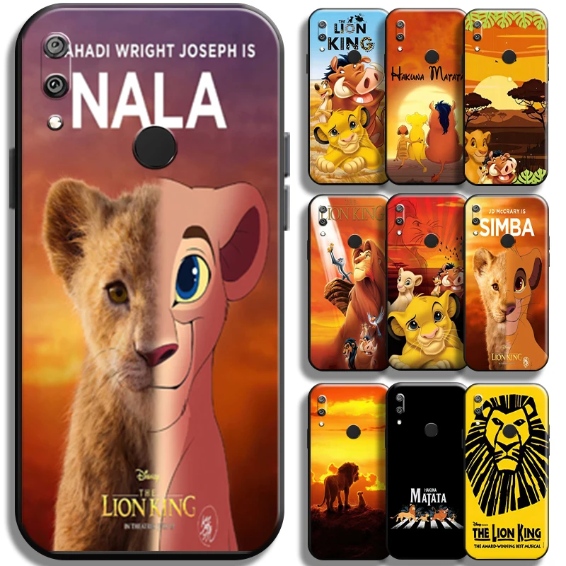 

Disney The Lion King Simba For Huawei Y7 Y6 2019 Y6P Y7P 2020 Y7S Phone Case TPU Black Coque Cases Liquid Silicon Funda