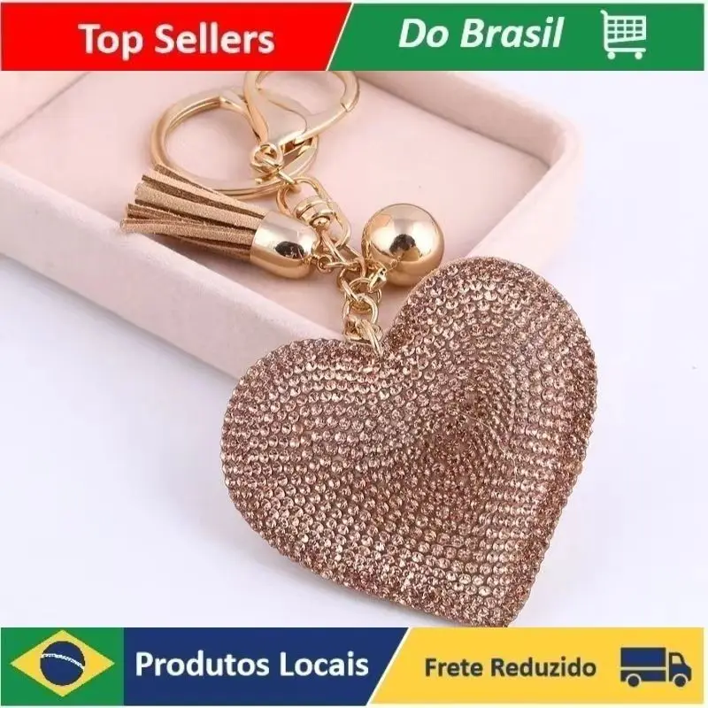 

Natal Chaveiro Coracao Com Strass E Franja Para Decorar Malas E Chaves Promoções