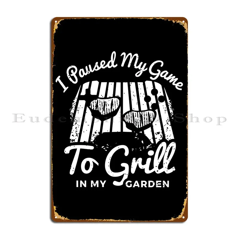 

Grilling Smoker Bbq Gift Metal Sign Printing Club Party Create Vintage Garage Tin Sign Poster