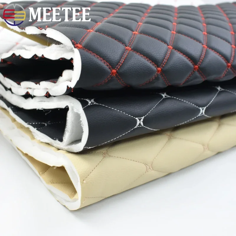 Meetee 45*160 см синтетическая кожа ткань искусственная ПВХ для автомобиля напольный