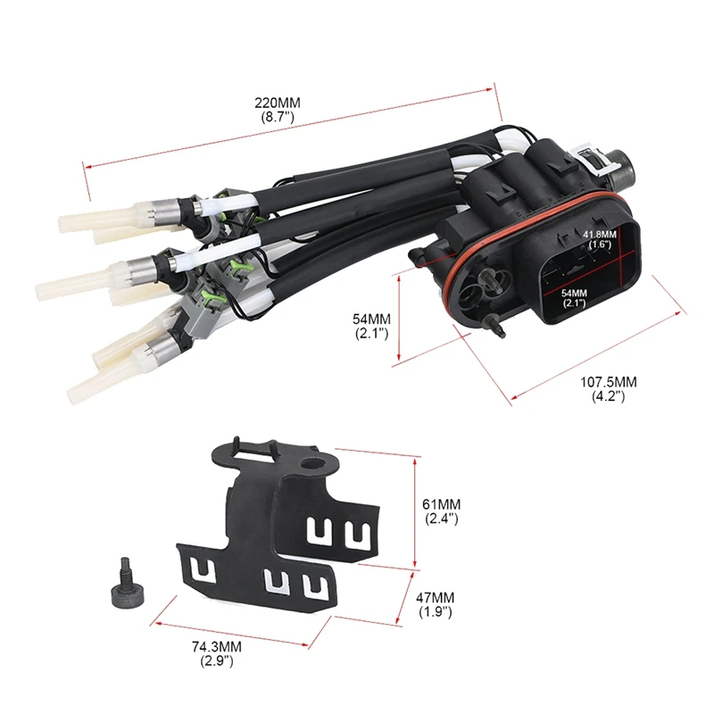 Замена топливной форсунки с кронштейном для Chevrolet Express Silverado 1500 GMC Sierra Savana 4.3L V6