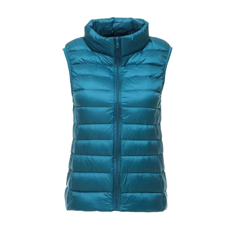 Women Portable Duck Down Vest Coat 2023 Winter Ultralight Sleeveless Puffer Duck Feather Parka Jackets Windproof Warm Waistcoat