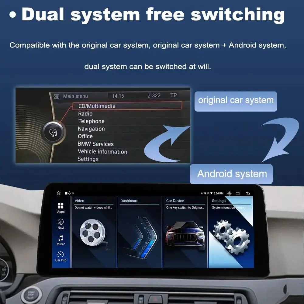 10 25-дюймовый для BMW 3/4 серии F30 F31 F32 F33 F34 F36 2013-2018 NBT EVO Система Android Автомобильный