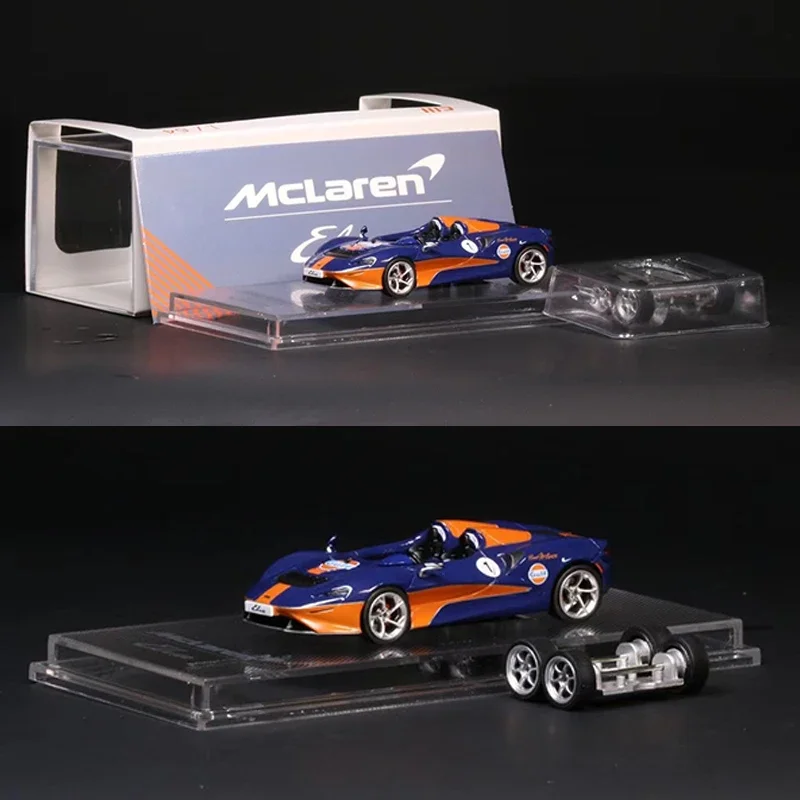 CM Модель 1:64 Игрушечная модель автомобиля Elva с открытым верхом из сплава литой под