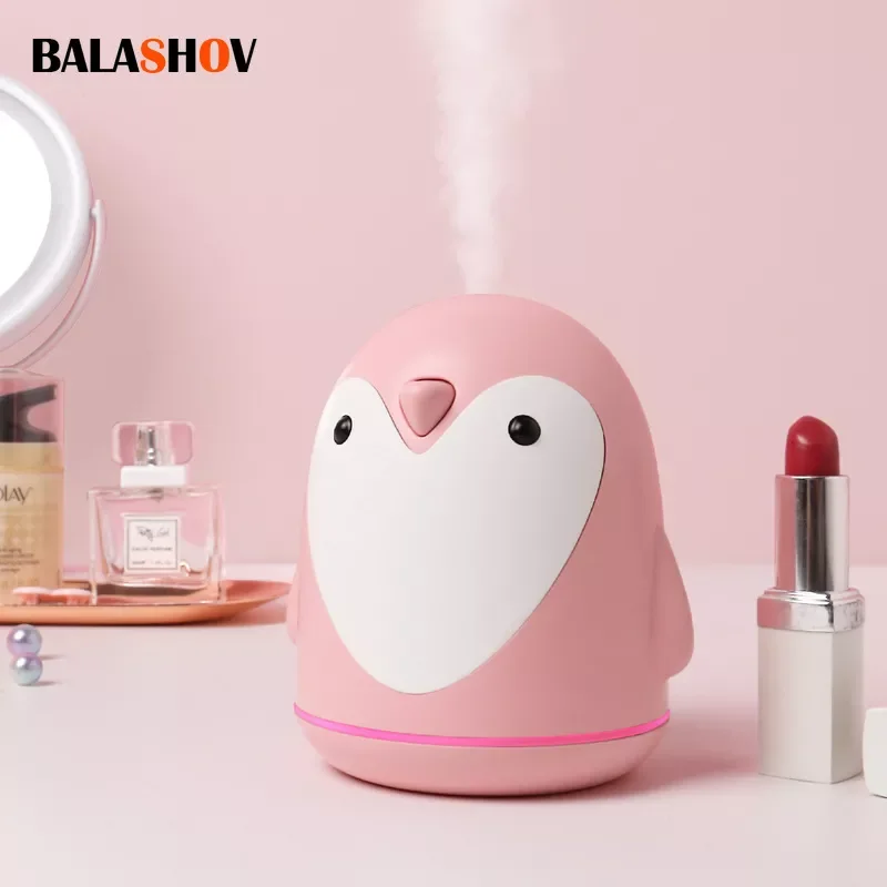 

NEW2023 Portable Aroma Humidifier 220ml 3 In 1 Mini Cute Penguin USB Air Diffuser for Home Office Car Mist Maker Essential Oil D