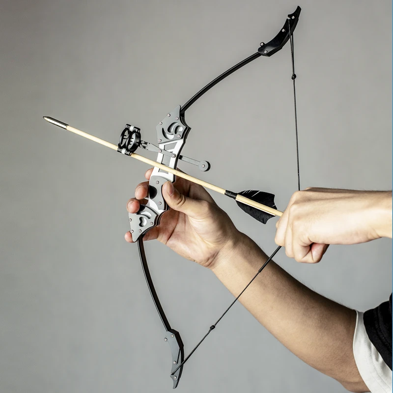 

Hunting Darts Stick Shooting 18LBS Indoor Play Toys Mini Archery Recurve Bow Double Aiming Real Feather Arrow for Outdoor