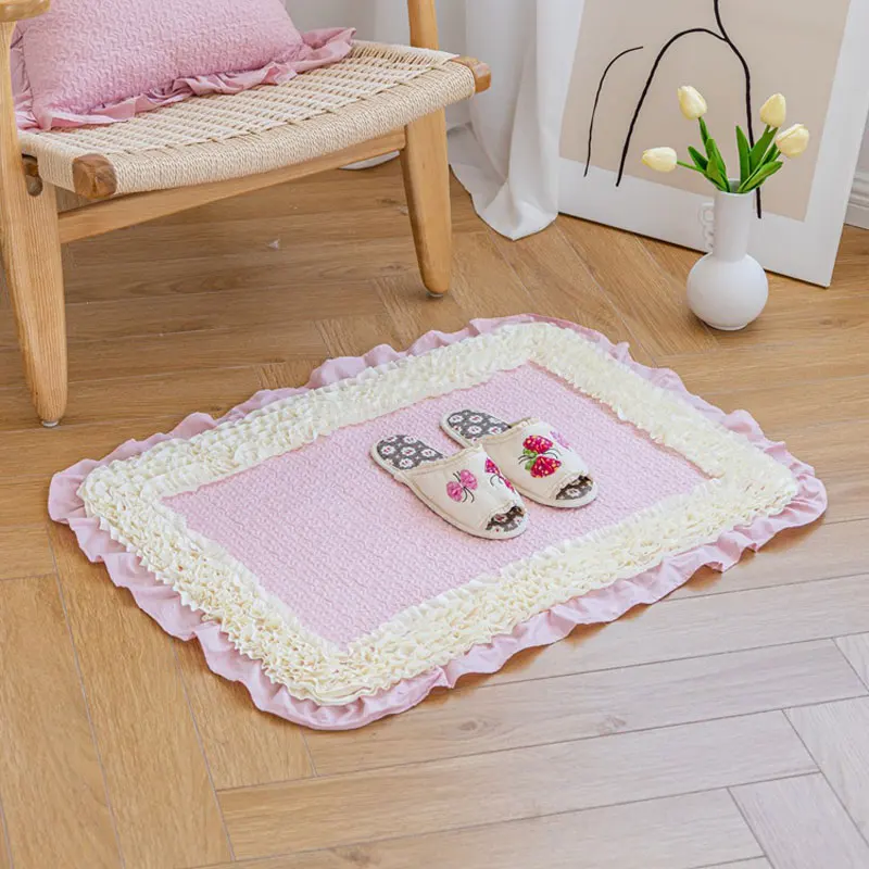 

Pure Cotton Room Carpets for Living Room Home Decor Bedroom Rug Floor Mat for Bedside Foot Pad Decorative Blanket Area Rug