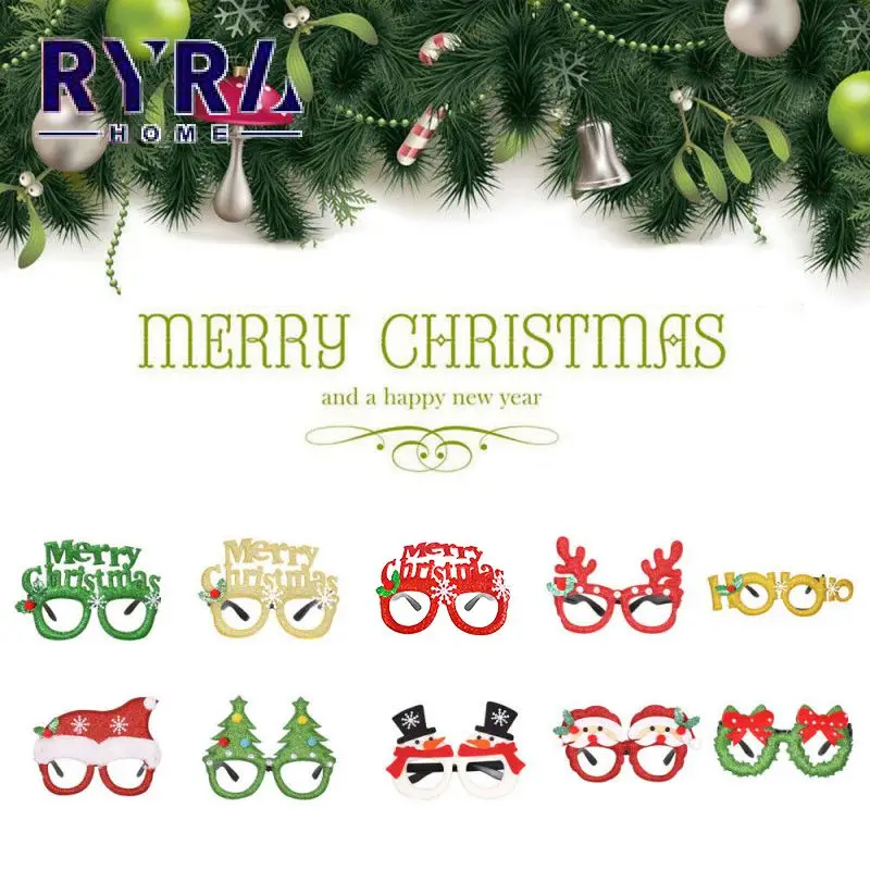 

Высококачественная Рождественская оправа для очков креативная Милая Рождественская елка дизайнерские очки реквизит гибкие рождественски...