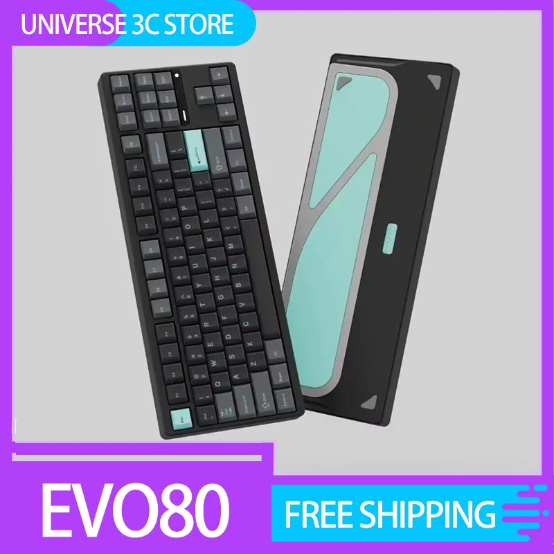 EvoWorks EVO80 Механическая клавиатура Трехрежимная беспроводная Индивидуальные