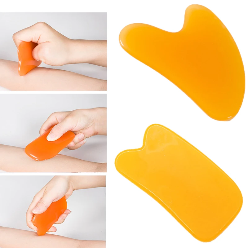 

Массажный скребок из прочной смолы, массажер для лица, акупунктура, гуаша, доска, акупунктура, уход за лицом, спа, массажный инструмент