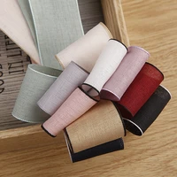 kewgarden 25mm 38mm 1 1 5 linen ribbons diy hair bowknot accessories handmade tape crafts sewing gift packing 10 yards
