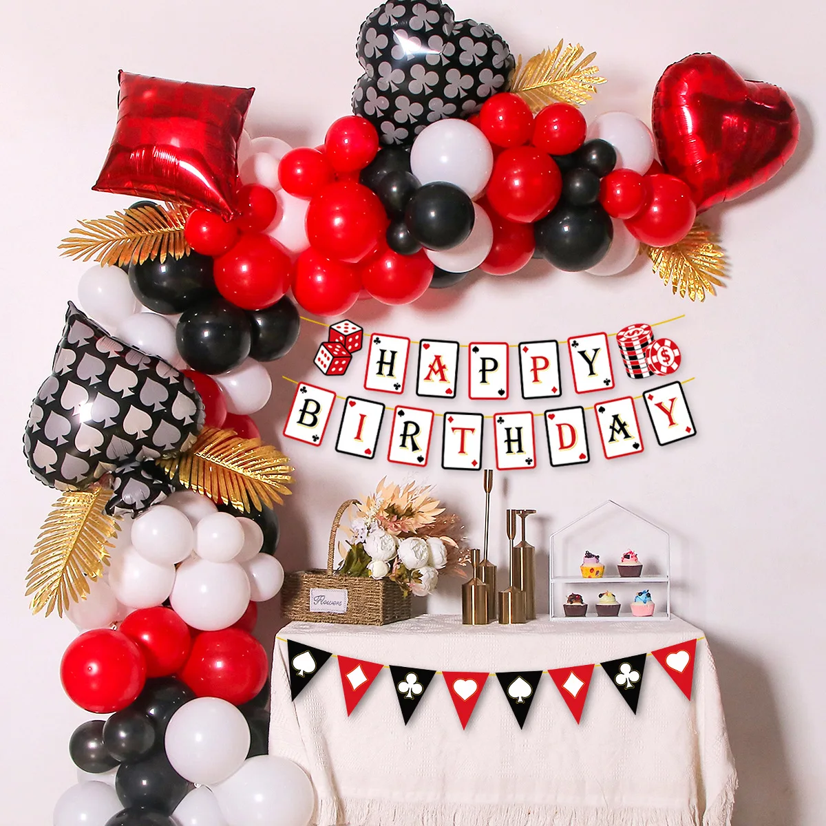 Товары для вечеринок в казино одноразовая посуда тема покера лопатка принц