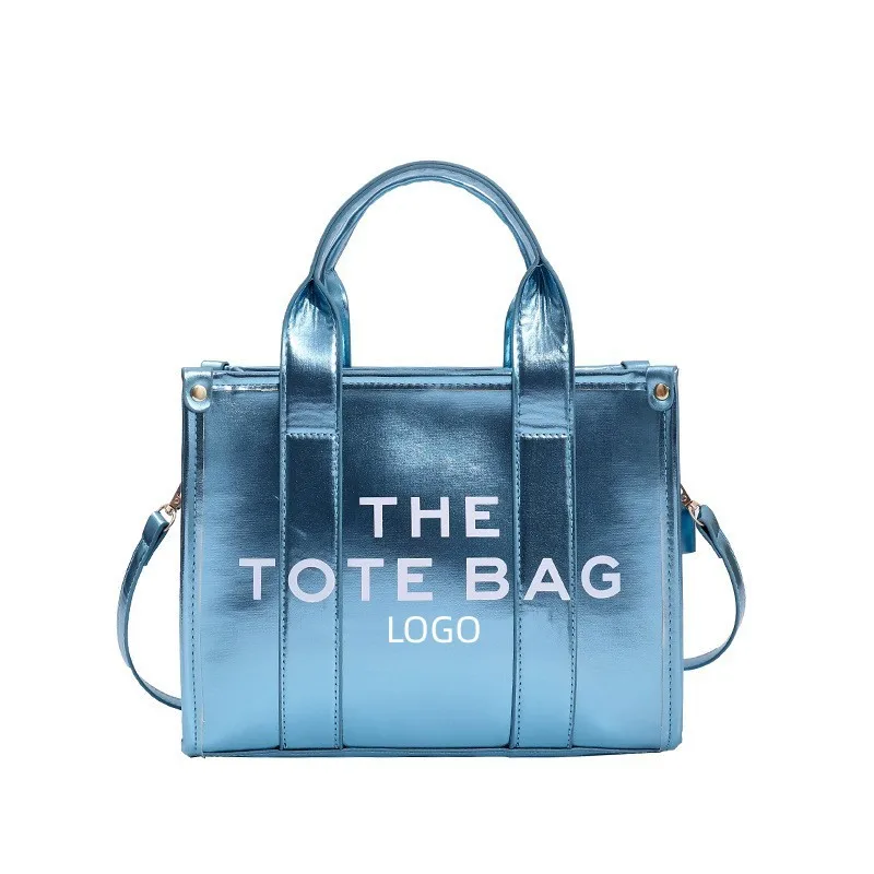 The Tote Bag 2023 Glossy PU Shoulder Crossbody Bag Luxury Designer Female Shopping Handbags for Women
