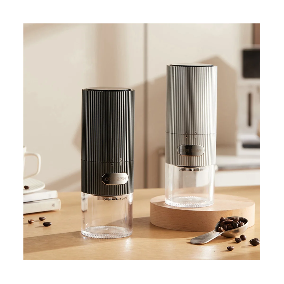 

Электрическая кофемолка, портативная кофемолка из нержавеющей стали с USB-разъемом