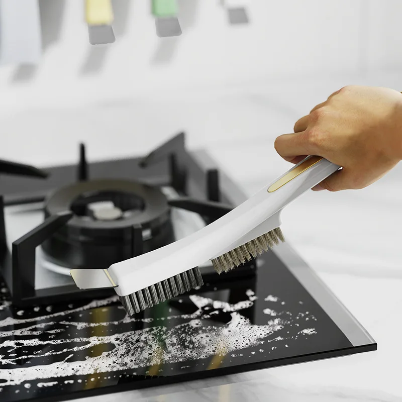 

Kitchen Gas Stove Multifunctional Cleaning Brush Wire Crevice Brush Household Cleaning Products for Home Stovetop Bathroom Tools