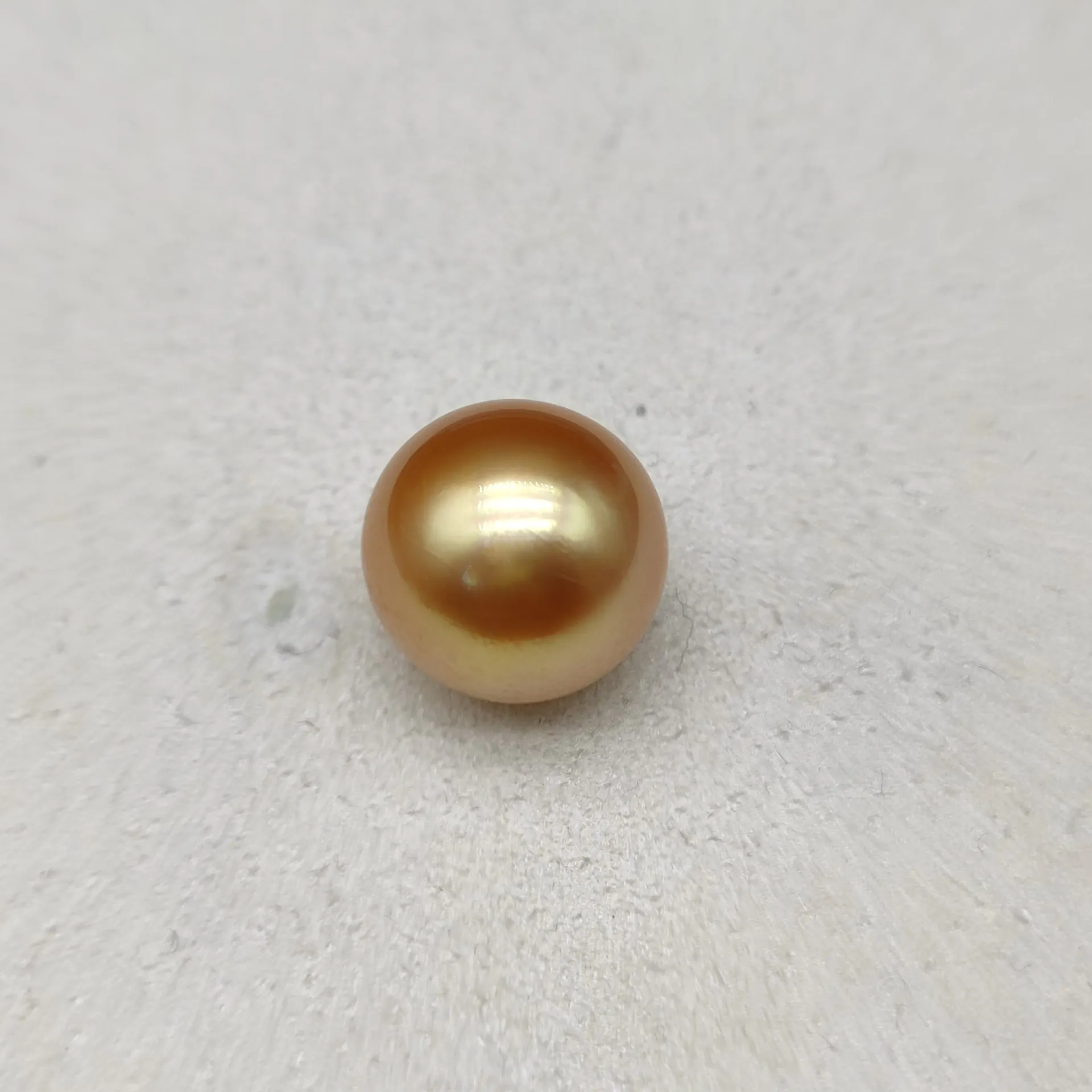 

New 14-15mm Golden Pearls Round Luster Pearl Loose Peal for Fine Women Girls Jewelry Making DIY Earrings Pendant